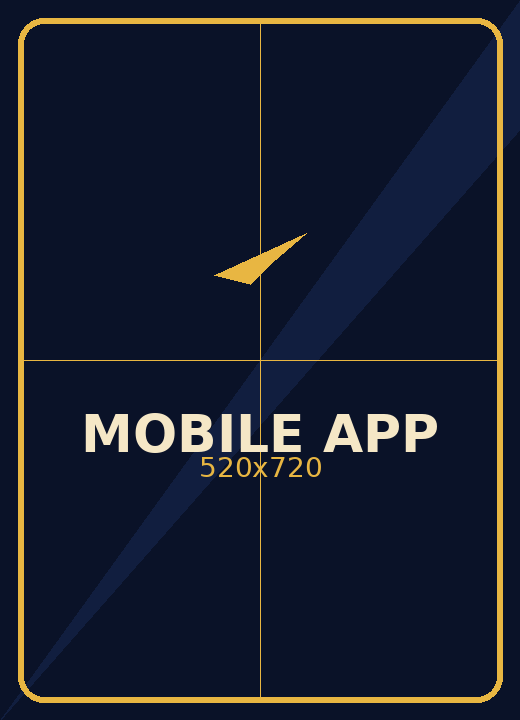 Mobile app mockup placeholder